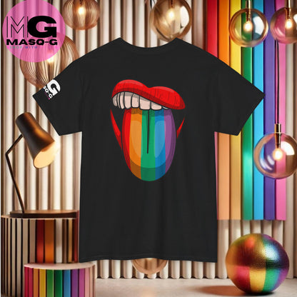 Pride T-shirt - Voor een stralende Regenboog Smile in Rug (Letterlijk)