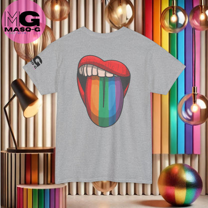 Pride T-shirt - Voor een stralende Regenboog Smile in Rug (Letterlijk)