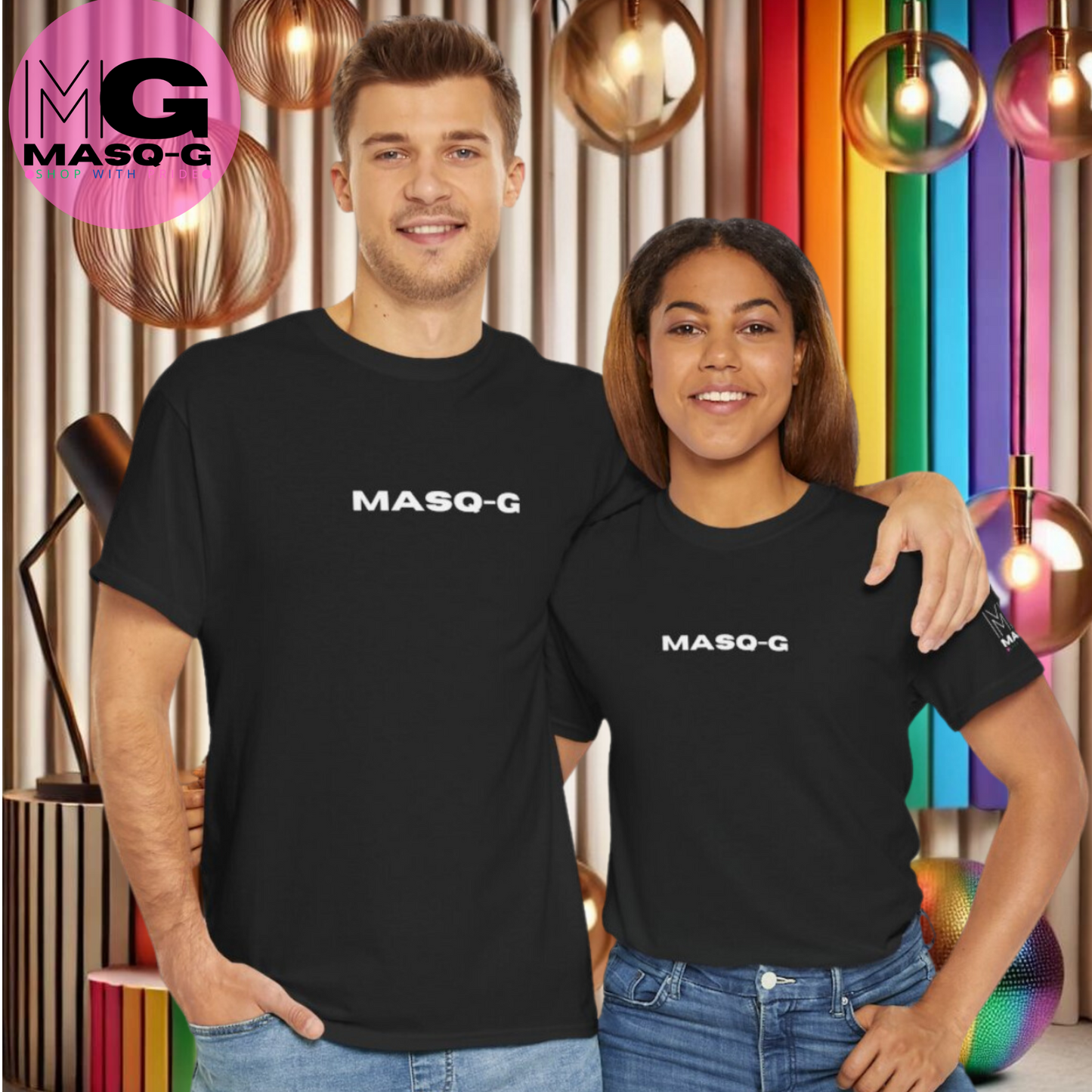 Pride T-shirt - Voor een stralende Regenboog Smile in Rug (Letterlijk)