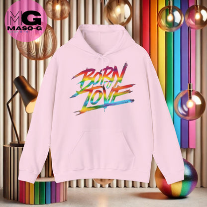 "Born To Love" Hoodie - Voor Iedereen die Stijlvol Liefde Verspreid